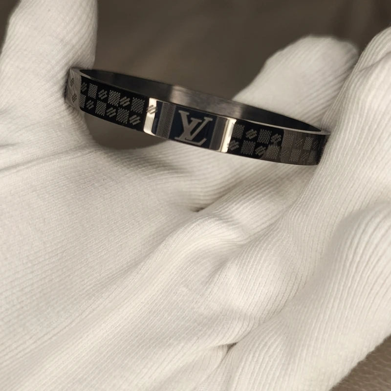 Louis Vuitton Double Curb Stainless Steel Bracelets For Men