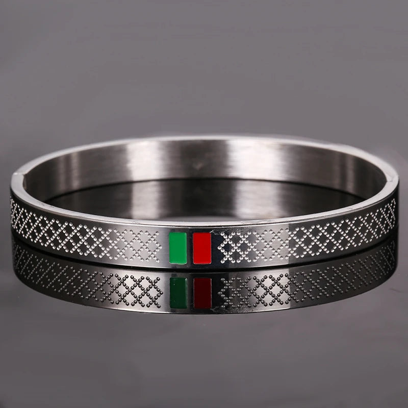 Gucchi Stainless Steel Round Bracelets for Men