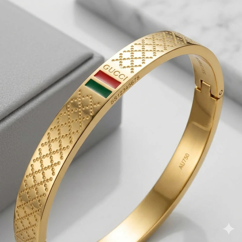 Gucchi Stainless Steel Round Bracelets for Men