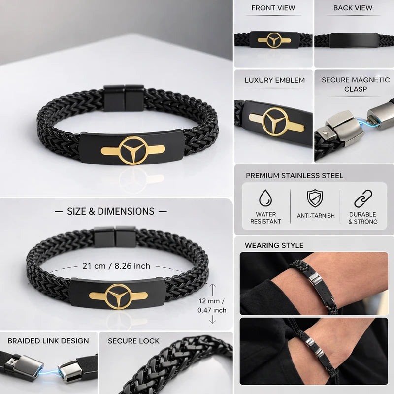 The Legacy Mercedes Bracelet (Black)