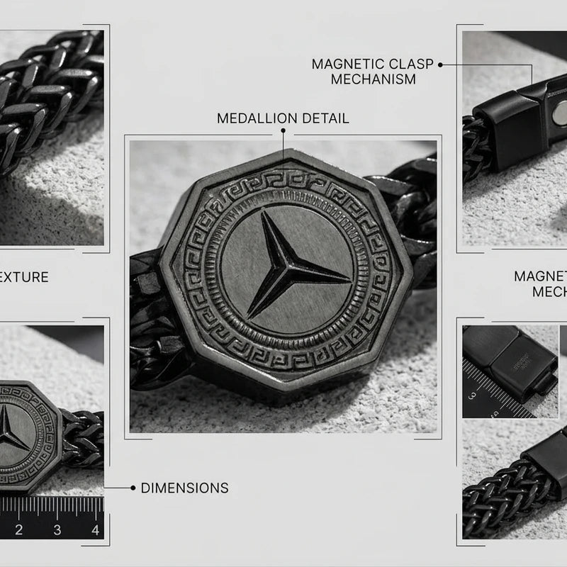 The Legacy Mercedes Bracelet (black)