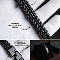 Double Row Cuban Bracelet (Black)