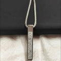 KALUNG LIONTIN TITANIUM AYAT KURSI locket black