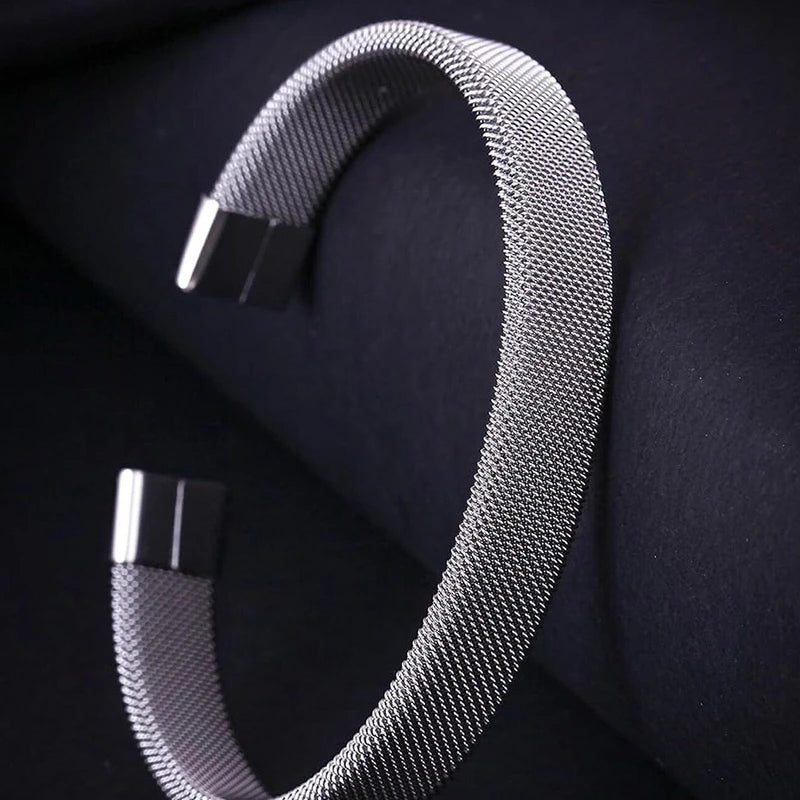 Double Curb Chain Bracelets For Men silver