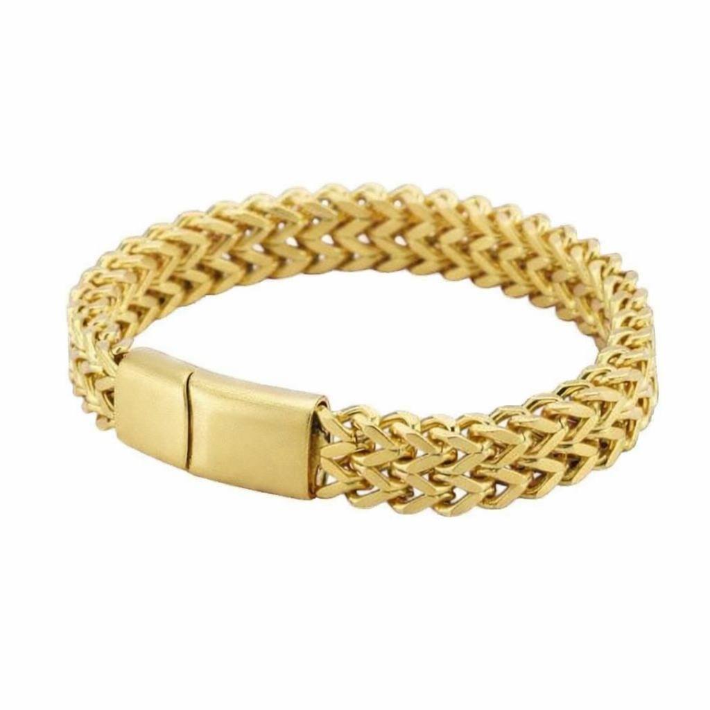 Double Row Cuban Bracelet (Black)