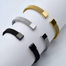 Double Curb Chain Bracelets For Men silver