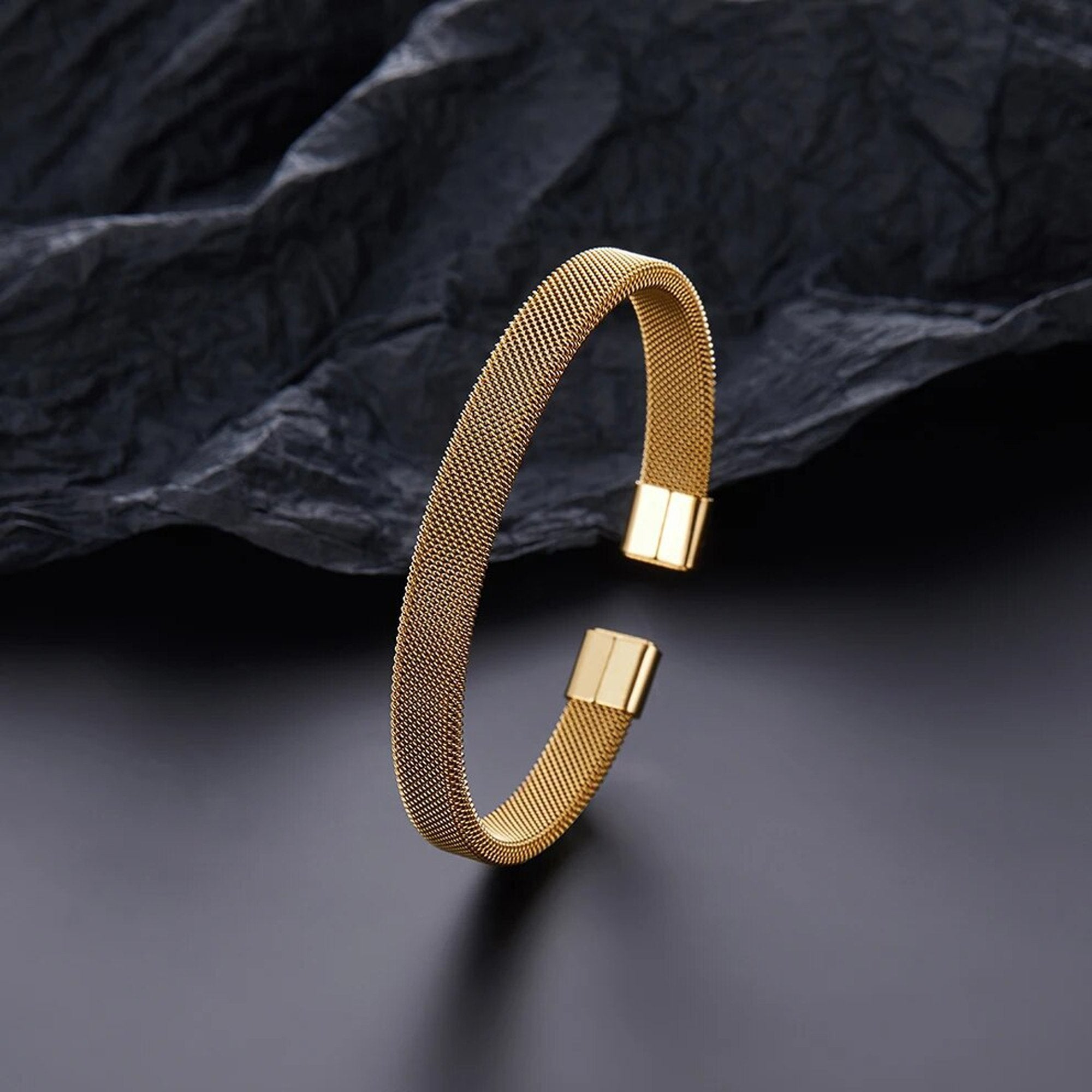 Double Curb Chain Bracelets For Men silver